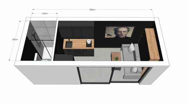 10-12.jpeg Tiny House Modular L15 – Confort Premium en 14 m²