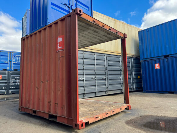 Contenedor marítimo estándar de 10 pies con doble apertura lateral