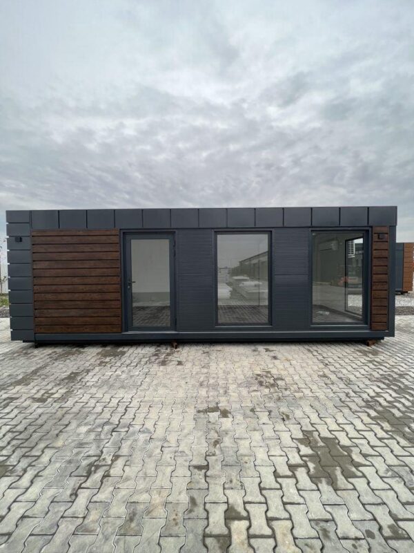 Contenedor de Oficina 800×300 con Baño y Aire Acondicionado