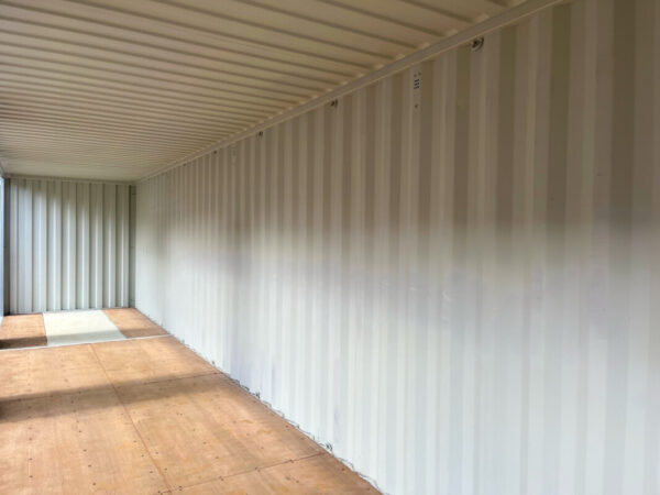 Contenedor marítimo 40'HC con 4 puertas laterales – Color gris ocre