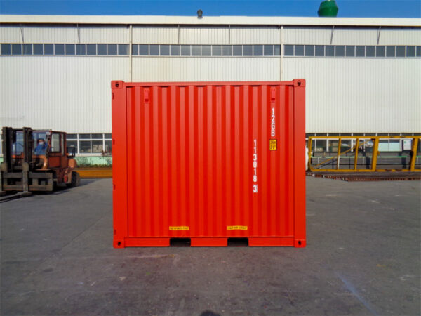 Contenedor marítimo de 10 pies – Nuevo – Color rojo