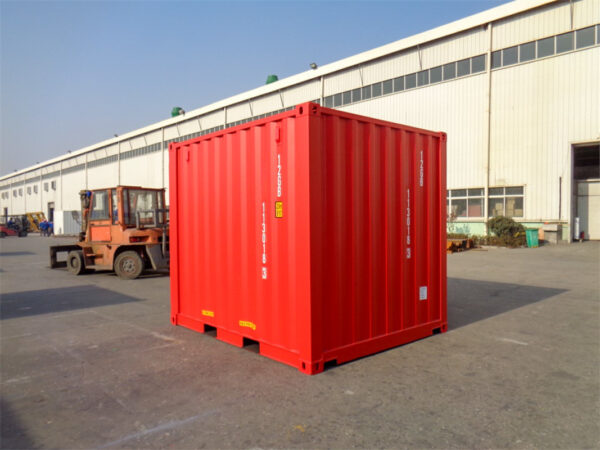 Contenedor marítimo de 10 pies – Nuevo – Color rojo