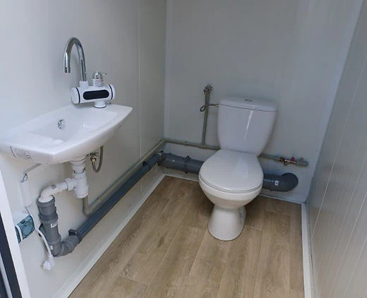 Contenedor Sanitario Doble con 2 Cabinas