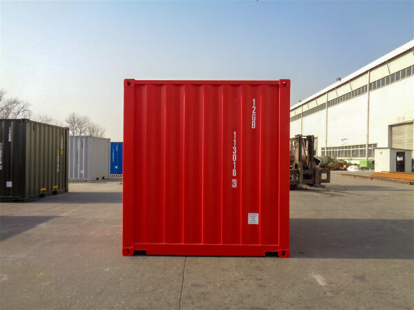 Contenedor marítimo de 10 pies – Nuevo – Color rojo