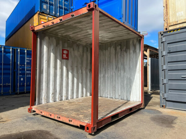 Contenedor marítimo estándar de 10 pies con doble apertura lateral