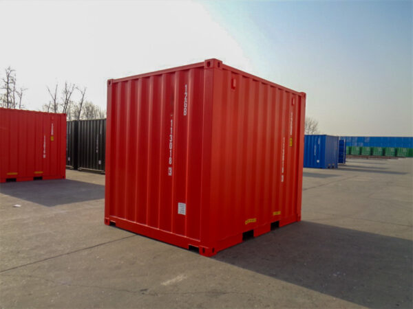 Contenedor marítimo de 10 pies – Nuevo – Color rojo